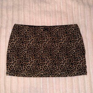 Edikted Leopard Mini Skirt